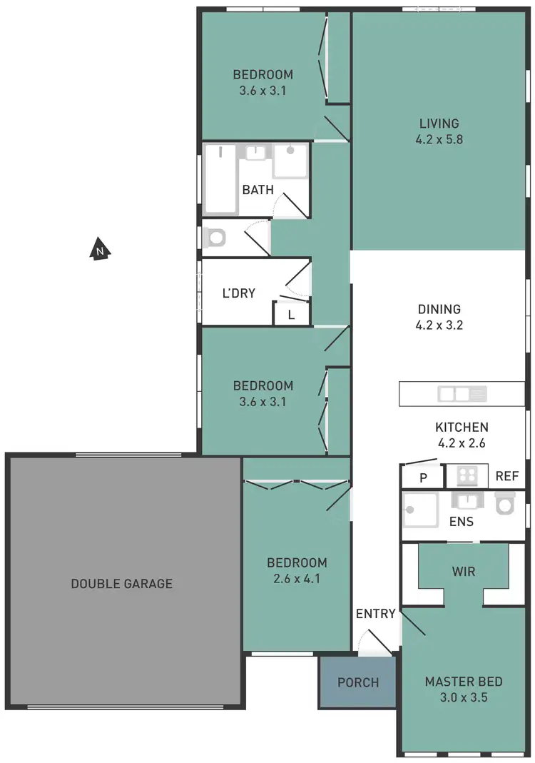Floorplan of Homely house listing, 16 Brimstone Drive, Tarneit VIC 3029