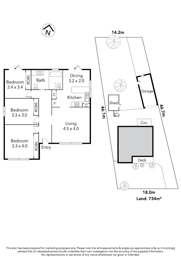 Floorplan of Homely house listing, 4 Viola Avenue, Brooklyn VIC 3012