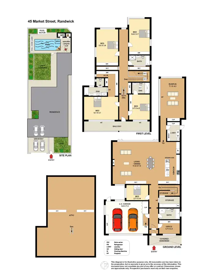 Floorplan of Homely house listing, 45 Market Street, Randwick NSW 2031