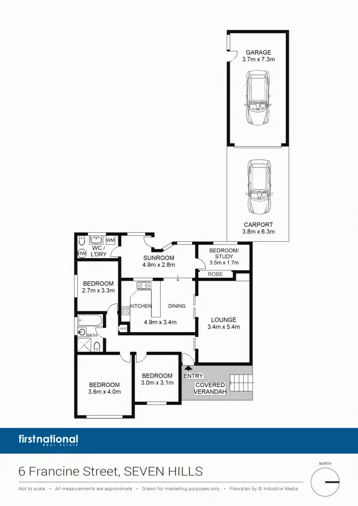 Floorplan of Homely house listing, 6 Francine Street, Seven Hills NSW 2147
