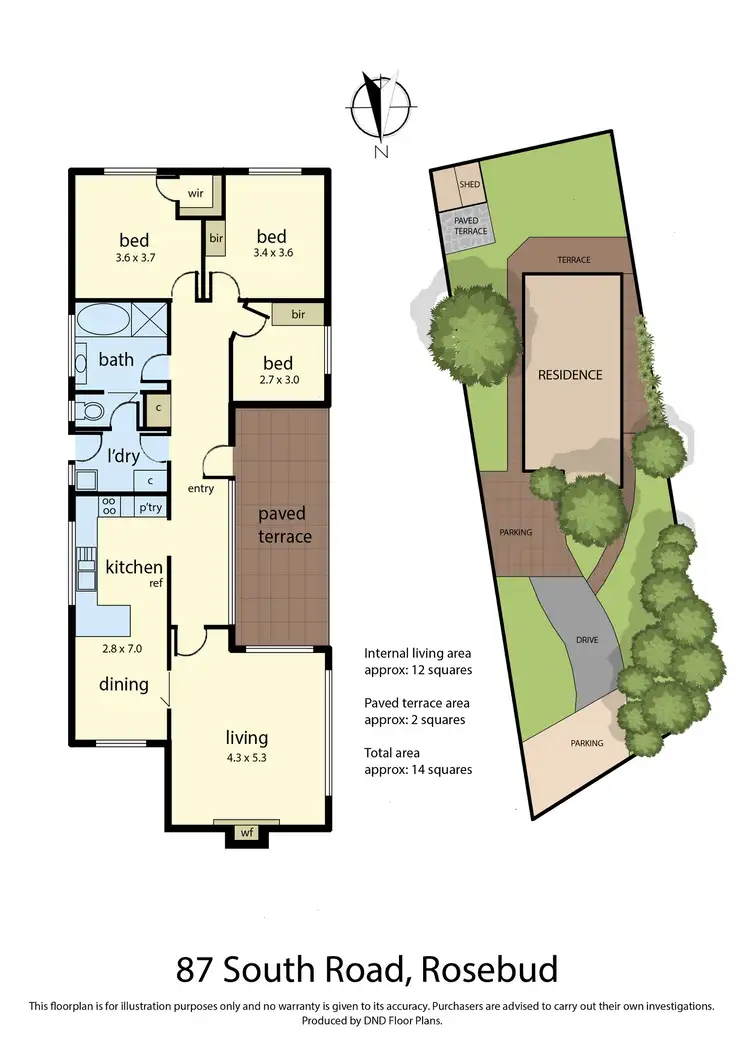 Floorplan of Homely house listing, 87 South Road, Rosebud VIC 3939