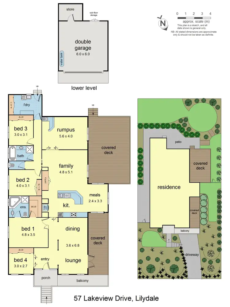 Floorplan of Homely house listing, 57 Lakeview Drive, Lilydale VIC 3140