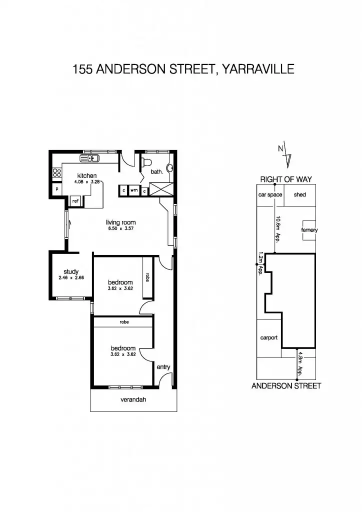 Floorplan of Homely house listing, 155 Anderson Street, Yarraville VIC 3013