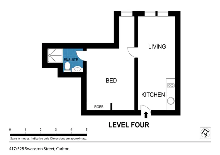 Floorplan of Homely apartment listing, 417/528 Swanston Street, Carlton VIC 3053