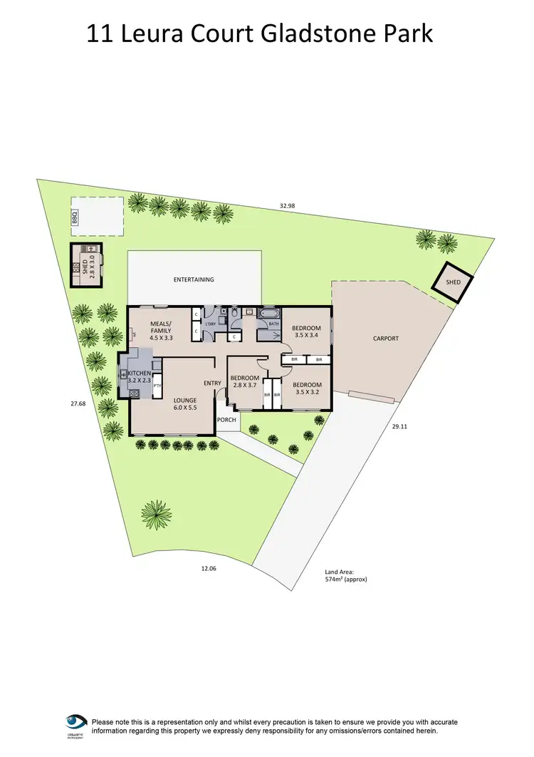 Floorplan of Homely house listing, 11 Leura Court, Gladstone Park VIC 3043
