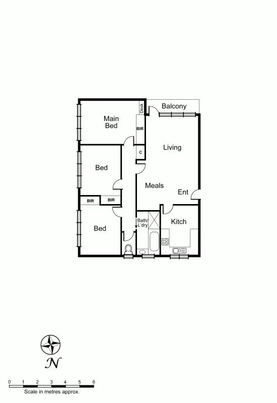 Floorplan of Homely apartment listing, 4/9 Whitmuir Road, Bentleigh VIC 3204