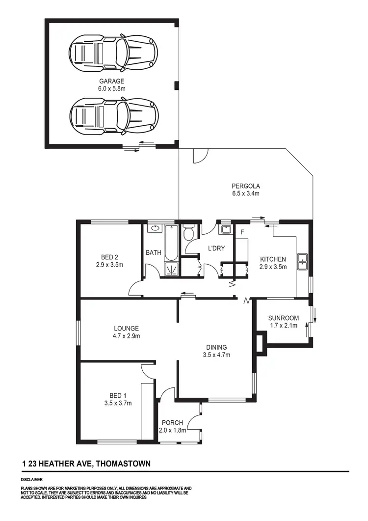 Floorplan of Homely house listing, 1/23 Heather Avenue, Thomastown VIC 3074