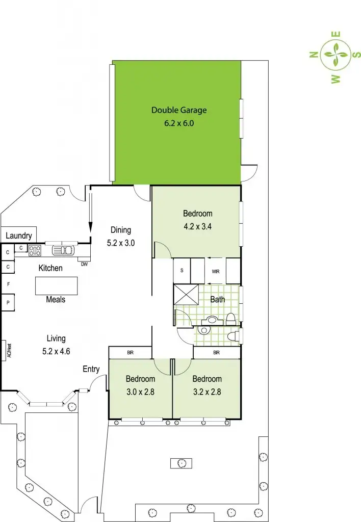 Floorplan of Homely unit listing, 1/44 Narrawong Road, Caulfield South VIC 3162