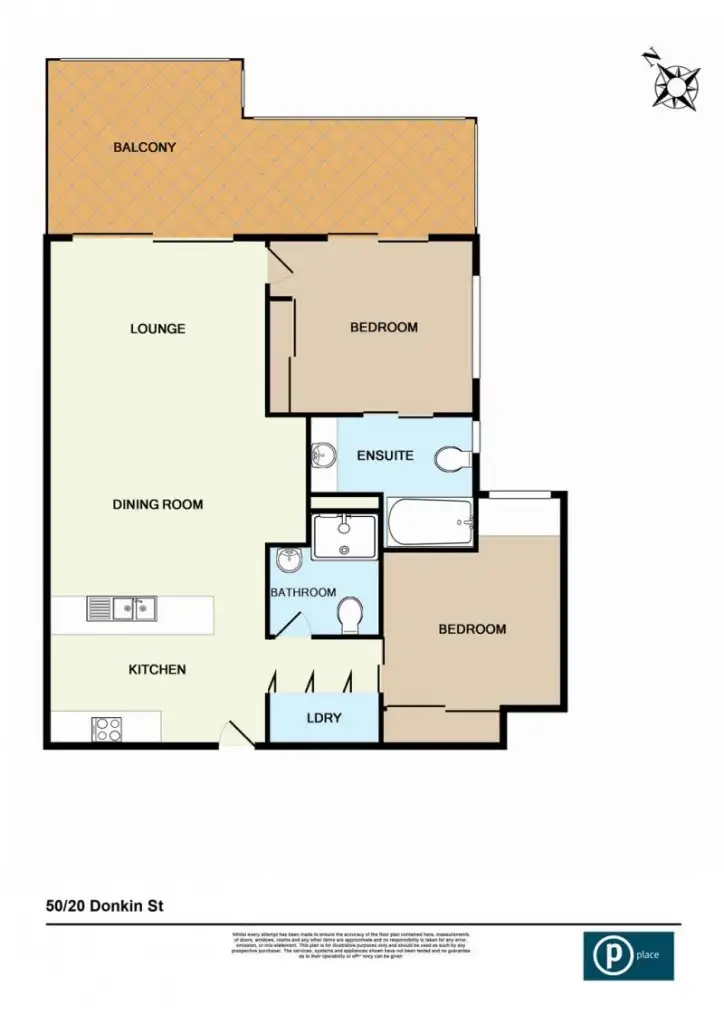 Floorplan of Homely apartment listing, 50/20 Donkin Street, West End QLD 4101