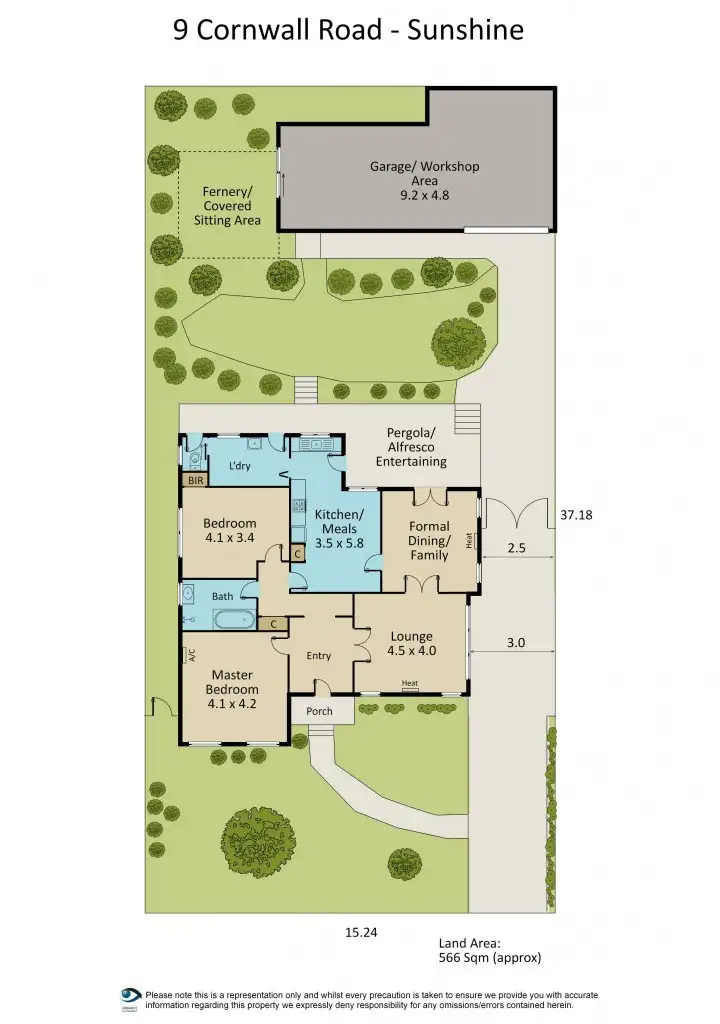 Floorplan of Homely house listing, 9 Cornwall Road, Sunshine VIC 3020