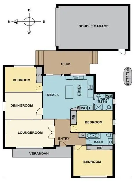 Floorplan of Homely unit listing, 1/1 Hadkinson Street, Clayton South VIC 3169