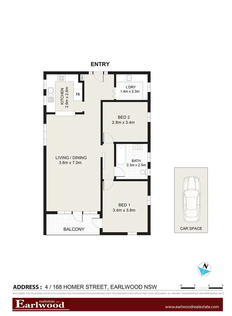 Floorplan of Homely apartment listing, 4/168 Homer Street, Earlwood NSW 2206