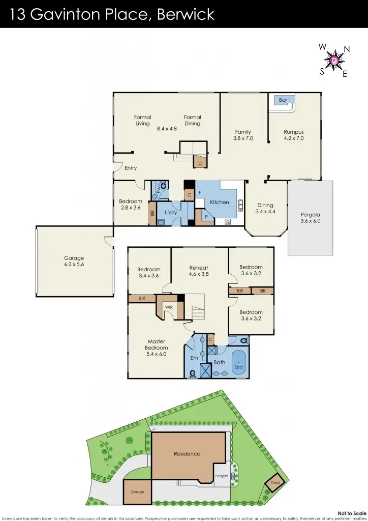 Floorplan of Homely house listing, 13 Gavinton Place, Berwick VIC 3806