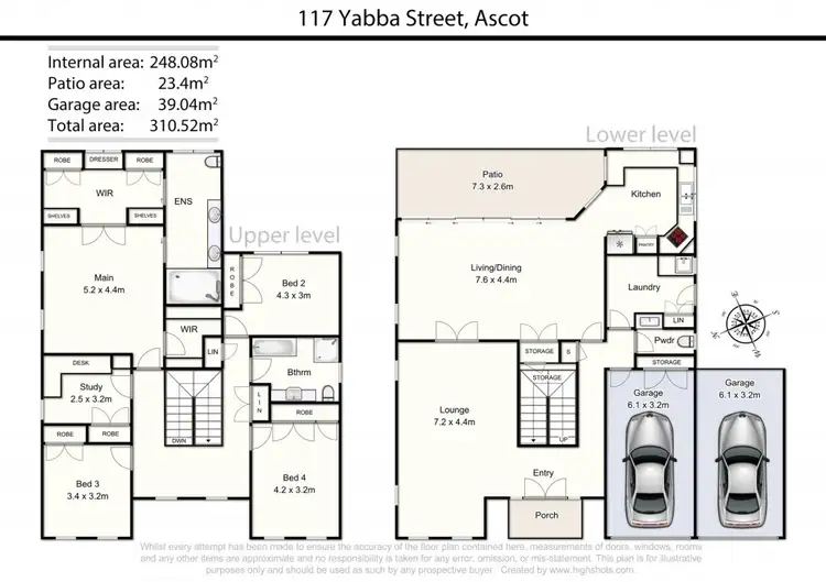 Floorplan of Homely house listing, 117 Yabba Street, Ascot QLD 4007