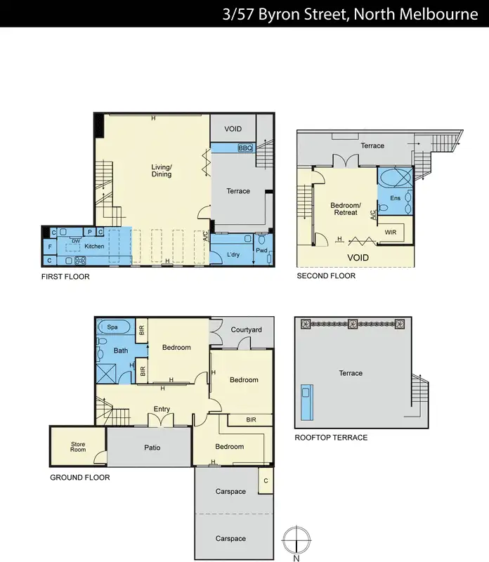 Floorplan of Homely house listing, 3/57 Byron Street, North Melbourne VIC 3051