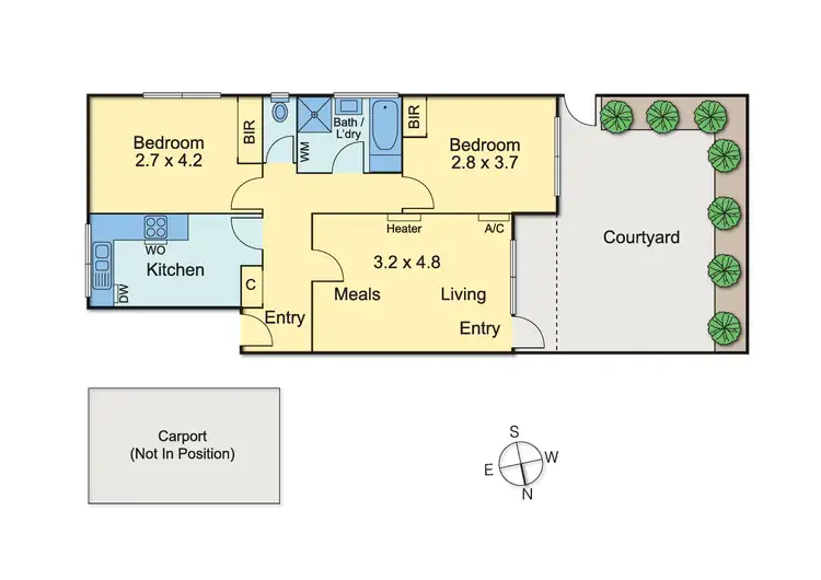 Floorplan of Homely unit listing, 2/64 Cawkwell Street, Malvern VIC 3144