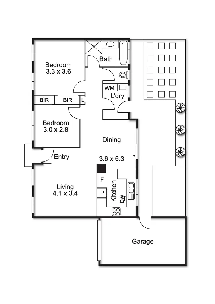 Floorplan of Homely unit listing, 2/119 Marlborough Street, Bentleigh East VIC 3165