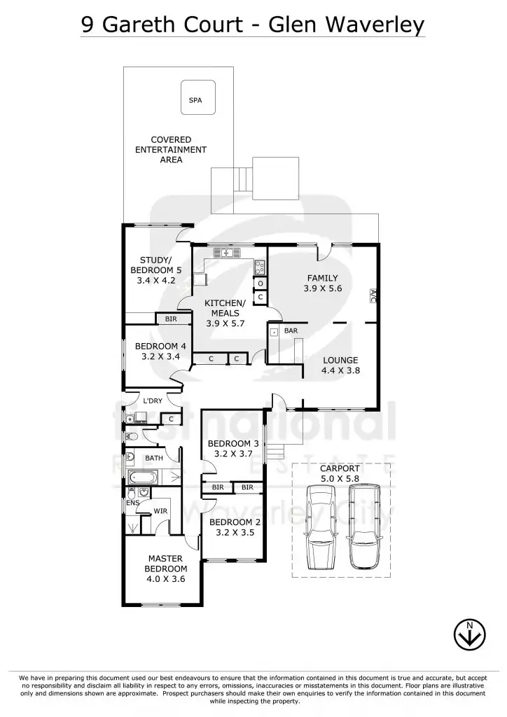 Floorplan of Homely house listing, 9 Gareth Court, Glen Waverley VIC 3150