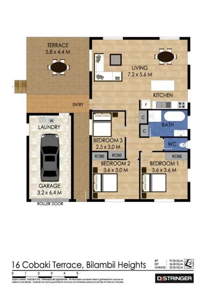 Floorplan of Homely house listing, 16 Cobaki Tce, Bilambil Heights NSW 2486