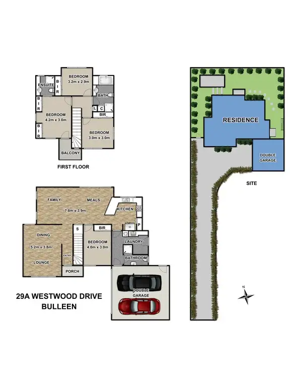 Floorplan of Homely house listing, 29A Westwood Drive, Bulleen VIC 3105