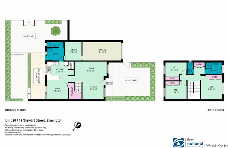 Floorplan of Homely townhouse listing, 20/46 Stewart Street, Ermington NSW 2115
