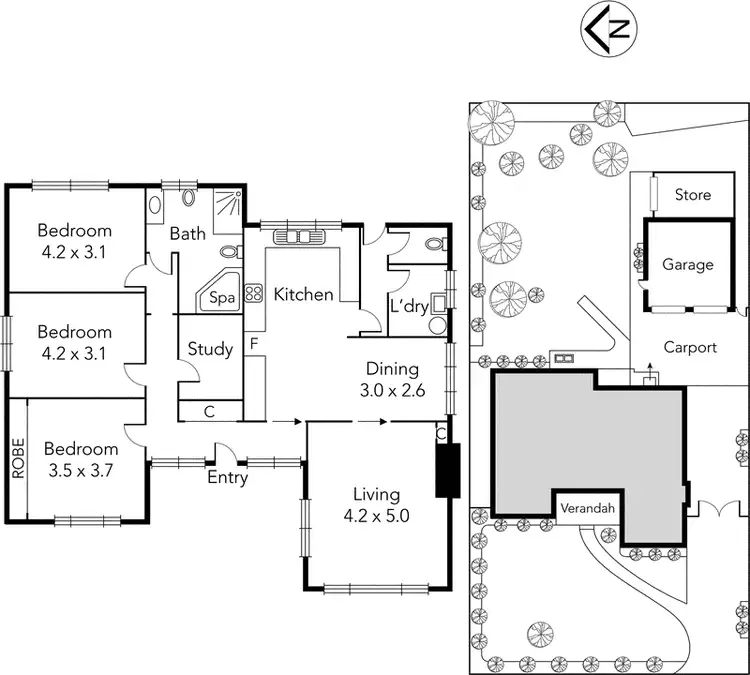Floorplan of Homely house listing, 291 Rathmines Street, Thornbury VIC 3071