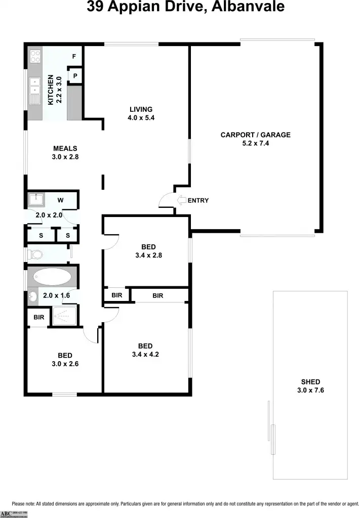 Floorplan of Homely house listing, 39 Appian Drive, Albanvale VIC 3021