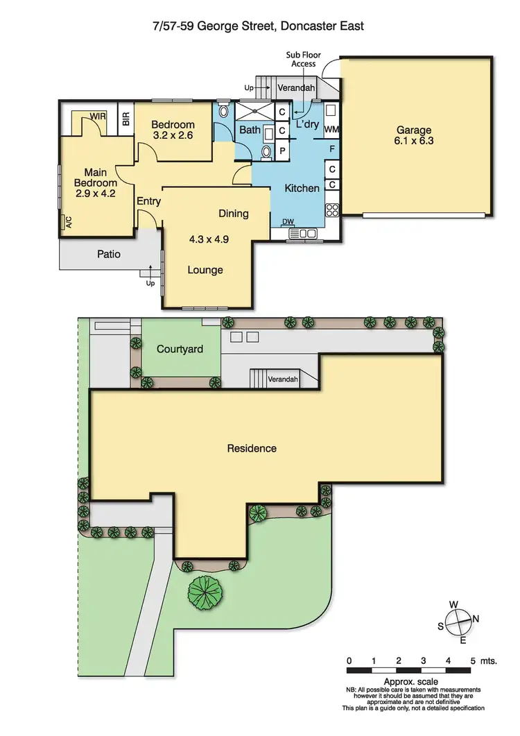 Floorplan of Homely unit listing, 7/57-59 George Street, Doncaster East VIC 3109