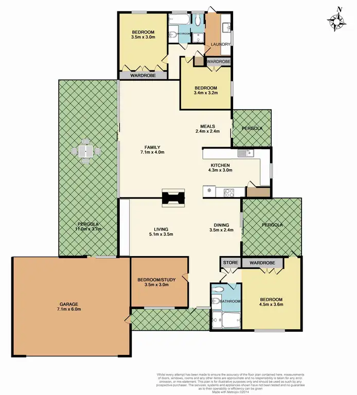 Floorplan of Homely house listing, 11 Dakar Court, Keilor Downs VIC 3038