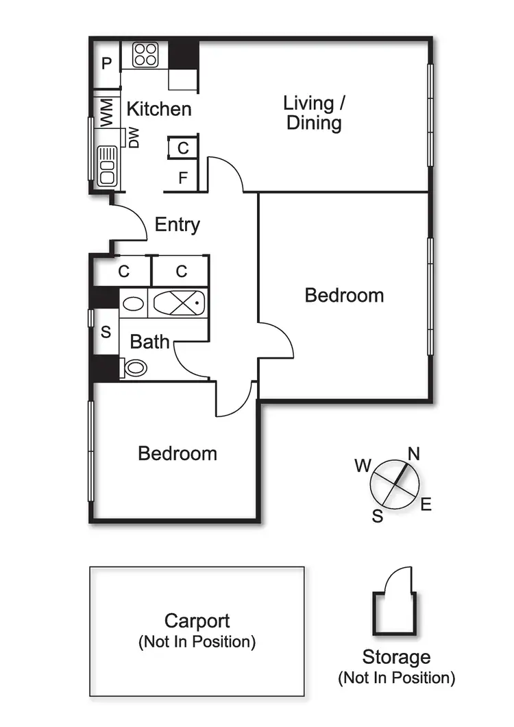 Floorplan of Homely apartment listing, 66/485 St Kilda Road, Melbourne VIC 3004
