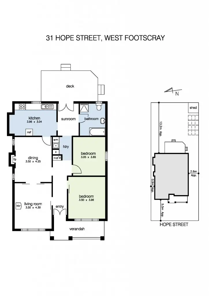 Floorplan of Homely house listing, 31 Hope Street, West Footscray VIC 3012