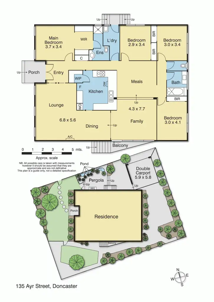 Floorplan of Homely house listing, 135 Ayr Street, Doncaster VIC 3108