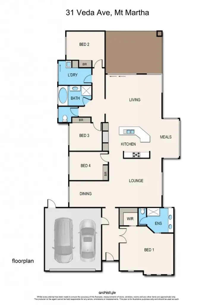 Floorplan of Homely house listing, 31 Veda Avenue, Mount Martha VIC 3934