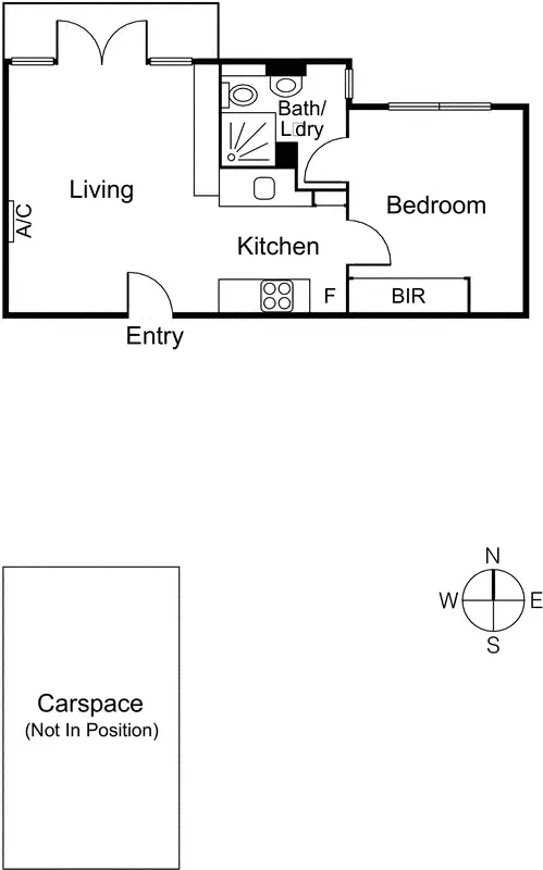 Floorplan of Homely apartment listing, 8/31 George Street, Fitzroy VIC 3065