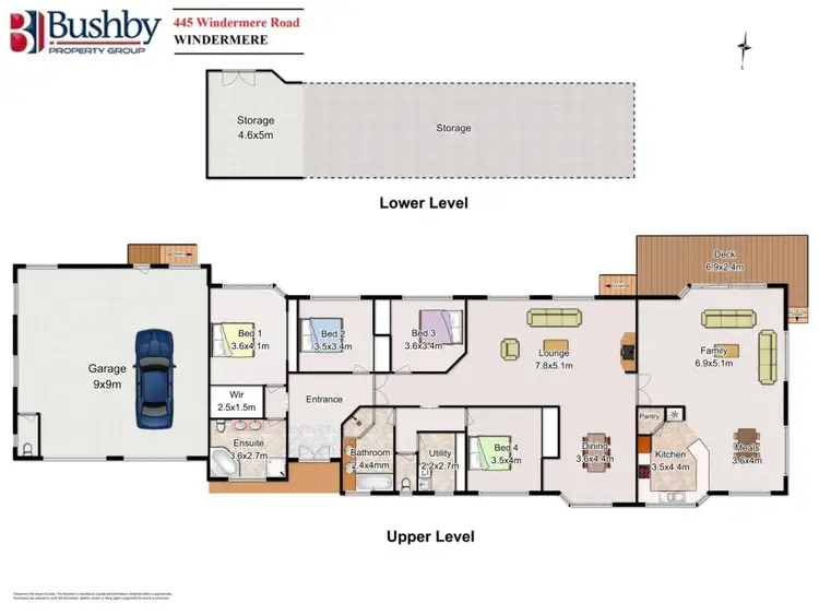 Floorplan of Homely house listing, 445 Windermere Road, Windermere TAS 7252