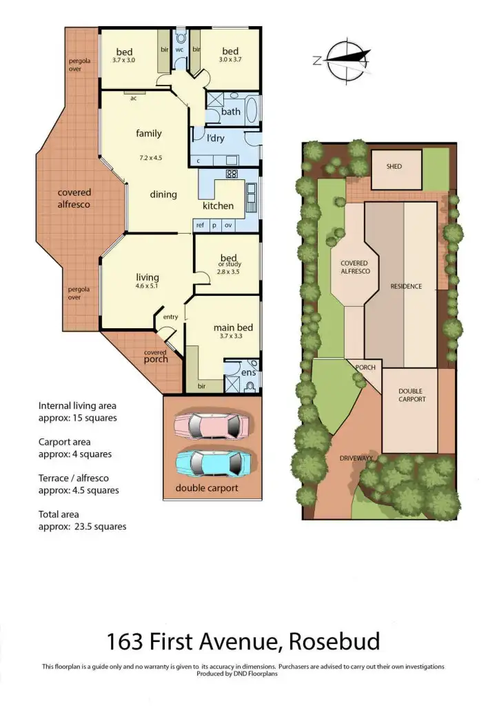 Floorplan of Homely house listing, 163 First Avenue, Rosebud VIC 3939