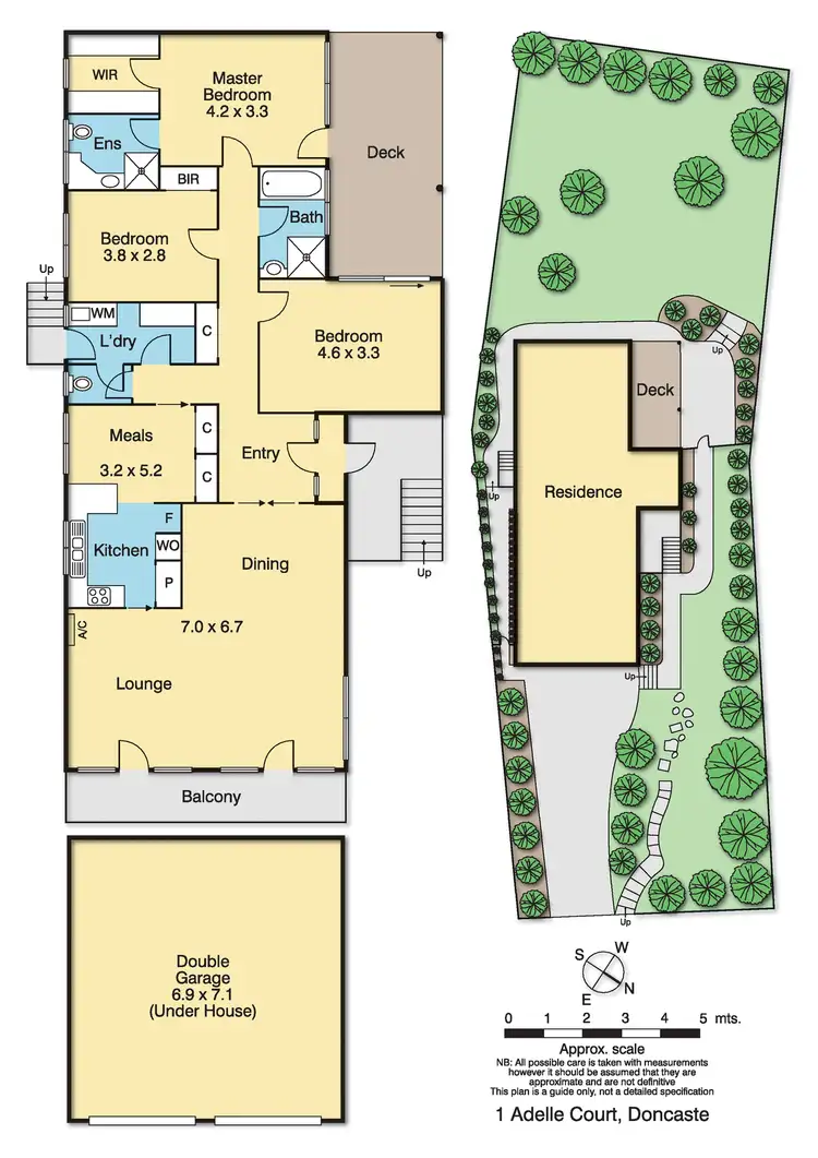 Floorplan of Homely house listing, 1 Adelle Court, Doncaster VIC 3108