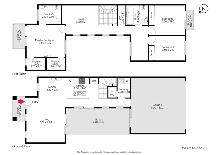 Floorplan of Homely townhouse listing, 17 Champions Parade, Wollert VIC 3750