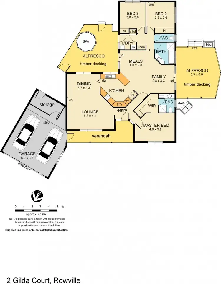 Floorplan of Homely house listing, 2 Gilda Court, Rowville VIC 3178