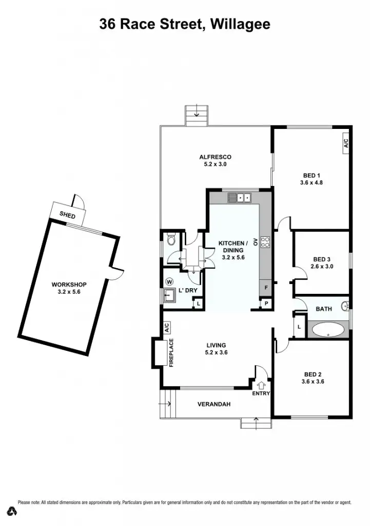 Floorplan of Homely house listing, 36 Race St, Willagee WA 6156