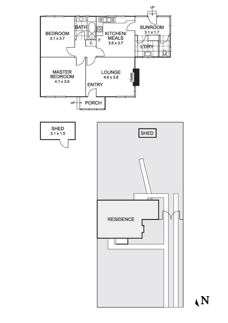 Floorplan of Homely house listing, 6 Poplar Crescent, Bellfield VIC 3081