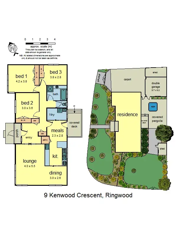 Floorplan of Homely house listing, 9 Kenwood Crescent, Ringwood VIC 3134