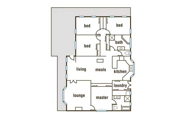 Floorplan of Homely house listing, 81 Nintingbool Road, Haddon VIC 3351