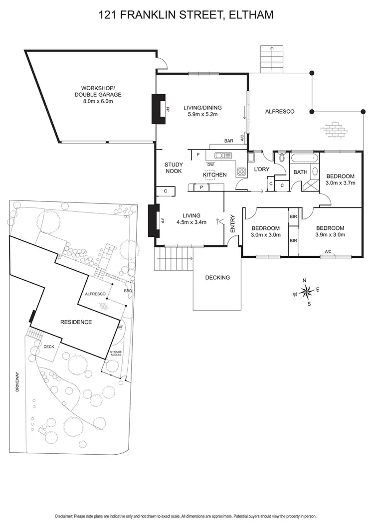 Floorplan of Homely house listing, 121 Franklin Street, Eltham VIC 3095