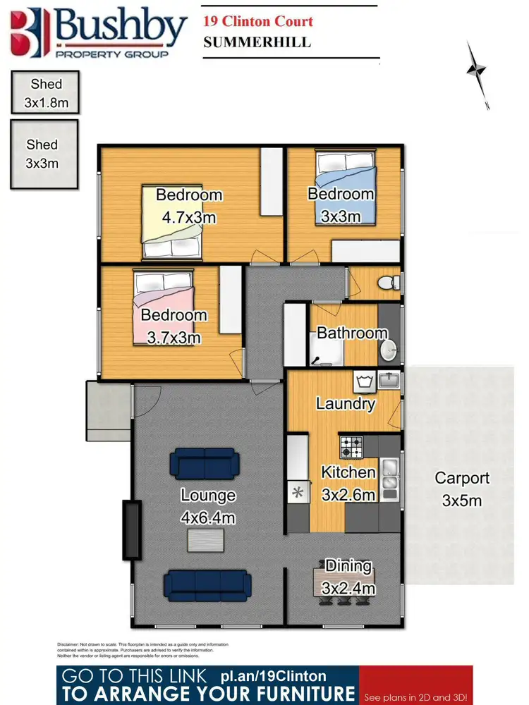 Floorplan of Homely house listing, 19 Clinton Court, Summerhill TAS 7250