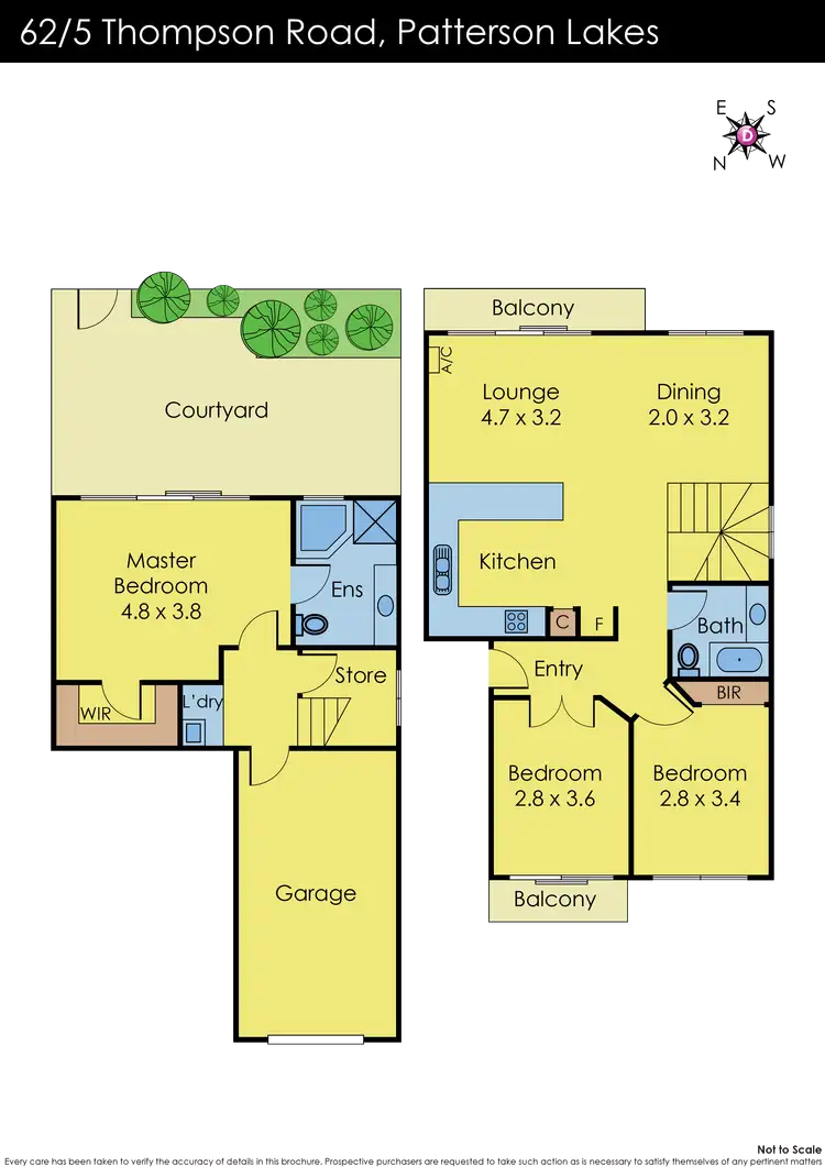 Floorplan of Homely unit listing, 62/5 Thompson Road, Patterson Lakes VIC 3197