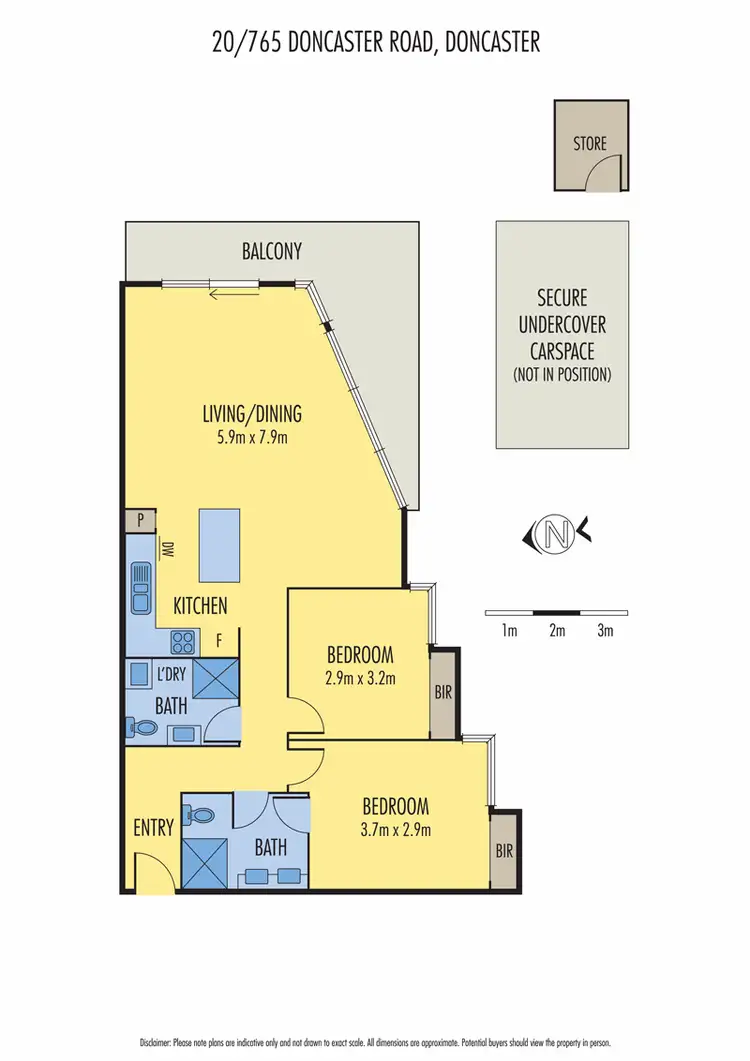 Floorplan of Homely apartment listing, 20/765 Doncaster Road, Doncaster VIC 3108