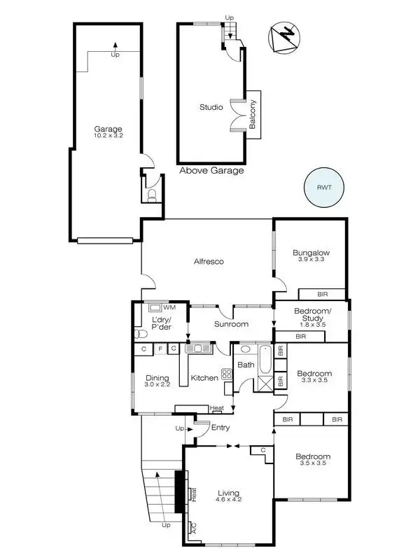 Floorplan of Homely house listing, 829 Laurie Street, Ballarat VIC 3350