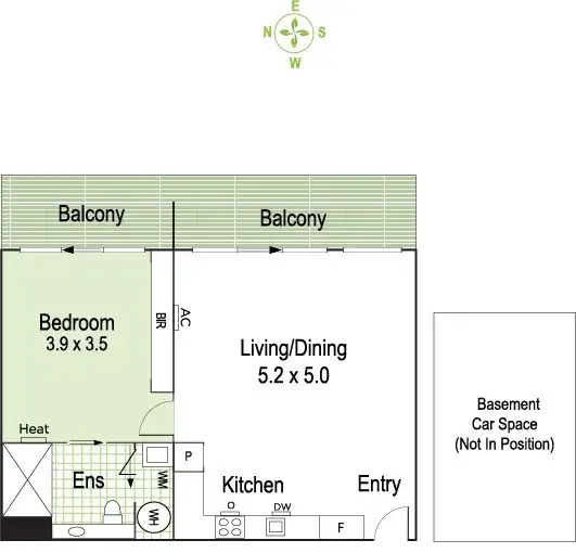 Floorplan of Homely apartment listing, 201/71 Abinger Street, Richmond VIC 3121
