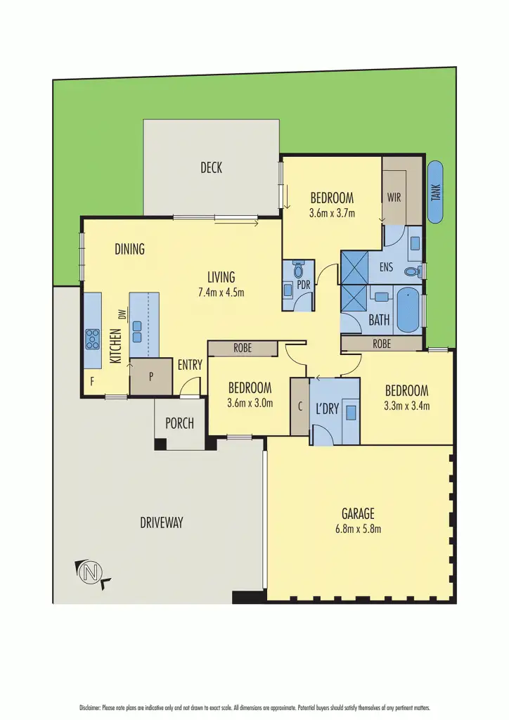 Floorplan of Homely townhouse listing, 2/29 Ivan Avenue, Edithvale VIC 3196